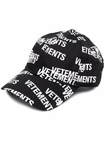 Logo Base Ball Cap Black - VETEMENTS - BALAAN 2