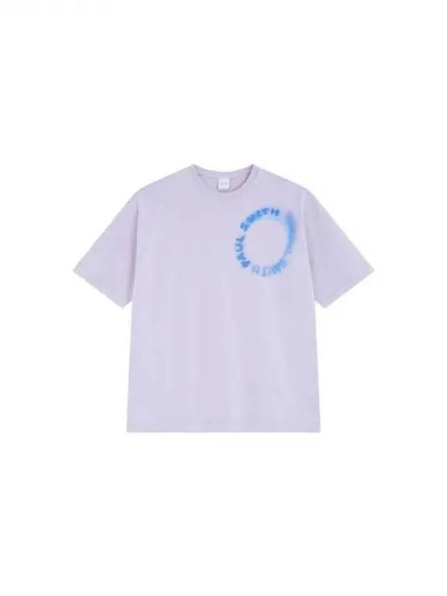 Circle embroidery logo crewneck t shirt violet 271743 - PAUL SMITH - BALAAN 1