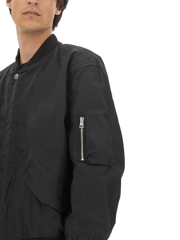 Hamilton Washed Cotton Bomber Jacket Black - A.P.C. - BALAAN 5