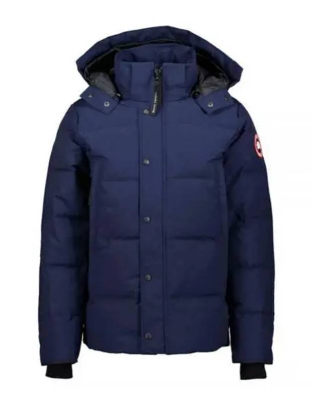 Wyndham Logo Patch Padding Navy - CANADA GOOSE - BALAAN 2