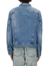 Cotton Denim Jacket Blue - DIESEL - BALAAN 4