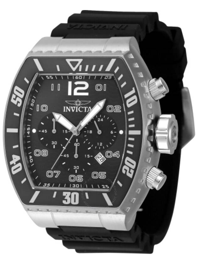 Invicta Pro Diver Zager Exclusive Chronograph GMT Quartz Black Dial Men's Watch 47282 - INVICTA - BALAAN 1