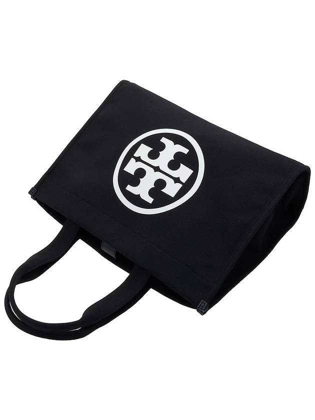 Ella Canvas Large Tote Bag Black - TORY BURCH - BALAAN 5