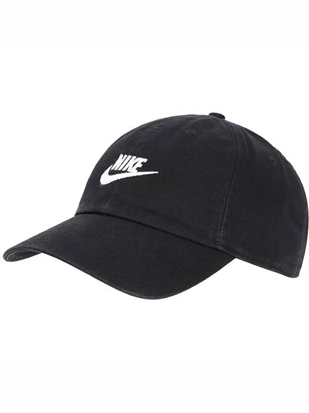 Club Unstructured Futura Washed Ball Cap Black - NIKE - BALAAN 3