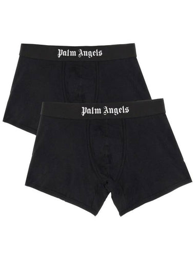 Palm Angels Pack Of Two Boxers With Logo - PALM ANGELS - BALAAN 1