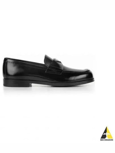 Brushed Leather Loafers Black - PRADA - BALAAN 2