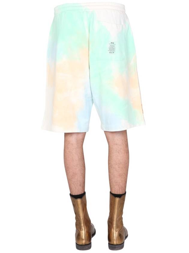 Men's Tie Dye Bermuda Shorts Multi - MSGM - BALAAN 5