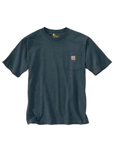 Pocket Short Sleeve T Shirt Bluestone K87 BLS - CARHARTT - BALAAN 1