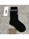 Logo Socks Black - MAISON MARGIELA - BALAAN.