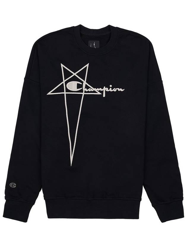 Champion Embroidered Logo Sweatshirt Black - RICK OWENS - BALAAN 11