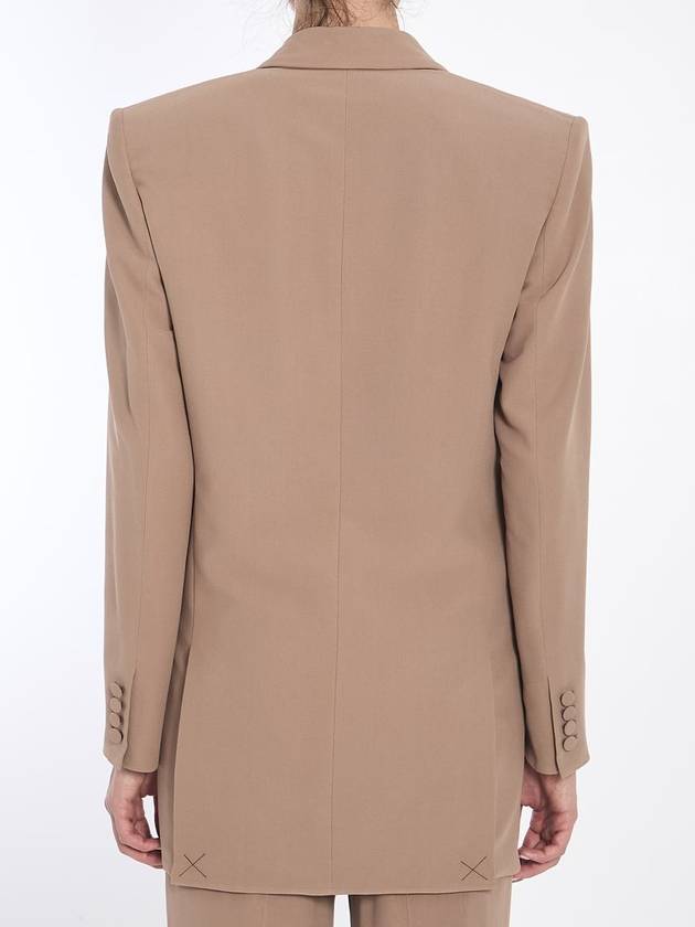 Jacket In Silk Crepe - SAINT LAURENT - BALAAN 4