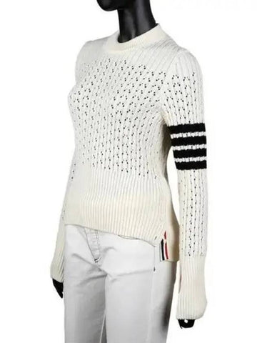 Diagonal armband women s wool knit 270742 - THOM BROWNE - BALAAN 1