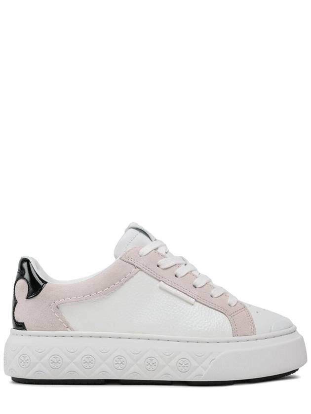 Ladybug Suede Leather Low Top Sneakers White - TORY BURCH - BALAAN 2