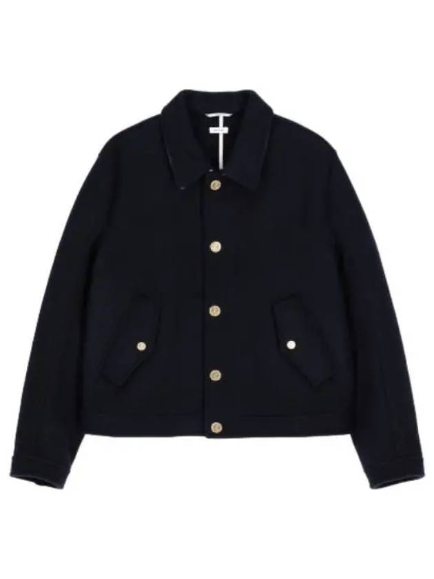 RWB Striped Shirt Jacket Navy Jumper - THOM BROWNE - BALAAN 1