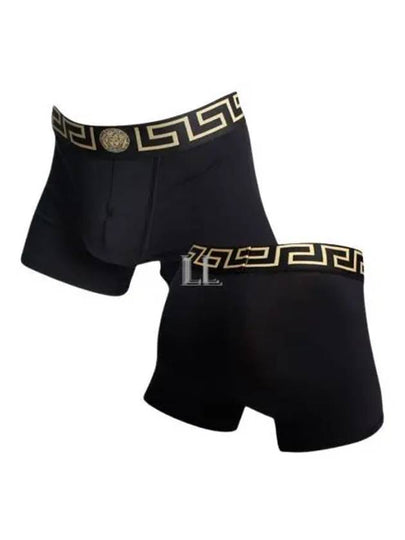 Men's Greca Waist Band Boxer Briefs 2 Pack Black - VERSACE - BALAAN 2