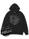 Cube Grey Overfit Hoodie Black - MONSTER REPUBLIC - BALAAN 4