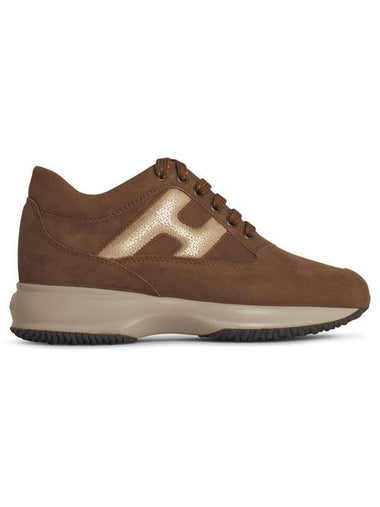 Hogan 'Interactive' Brown Suede Sneakers - HOGAN - BALAAN 1