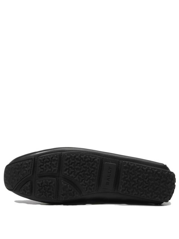 Pilot Leather Driving Shoes Black - BALLY - BALAAN 4