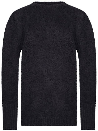 Back Stitch Textured Detail Knit Top Black - MAISON MARGIELA - BALAAN 1