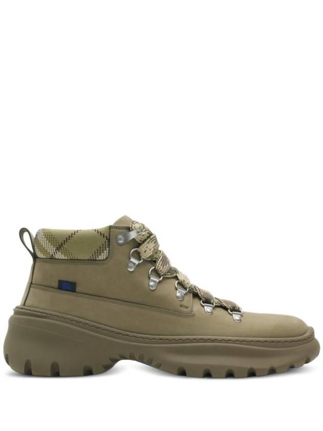 Scoot Hike Nubuck Walker Boots Swamp - BURBERRY - BALAAN 1