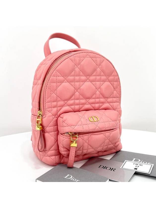 Christian Cannage Mini Backpack Pink - DIOR - BALAAN 3