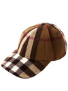 House Check Wool Ball Cap Brown - BURBERRY - BALAAN 2