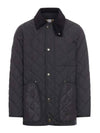 Long Sleeved Quilted Jacket Black - BURBERRY - BALAAN 2