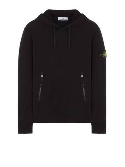 Cotton Waffen Patch Hoodie Black - STONE ISLAND - BALAAN 2