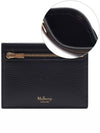 Classic Grain Leather Zipper Card Wallet Black - MULBERRY - BALAAN 3