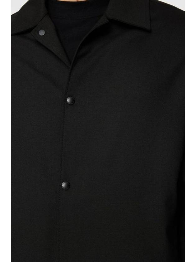 Men's Celian Coach Over Long Sleeve Shirt Black - J.LINDEBERG - BALAAN 3