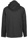 Men's Lens Wappen Hooded Anorak Black - CP COMPANY - BALAAN 4