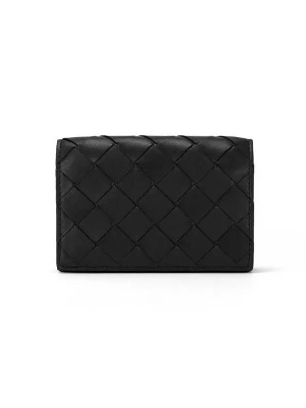 Intrecciato Card Wallet Black - BOTTEGA VENETA - BALAAN 3