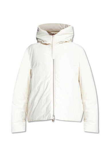 Cropped Hood Nylon Down Padding White - JIL SANDER - BALAAN 1