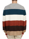 Foxhead Patch Striped Comfort Shibori Knit Top - MAISON KITSUNE - BALAAN 5