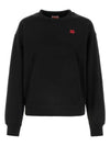 Boke Flower Embroidery Crew Neck Sweatshirt Black - KENZO - BALAAN 1