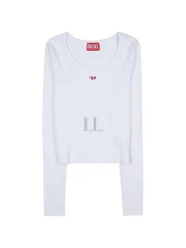 T Ballet D Logo Long Sleeve T-Shirt White - DIESEL - BALAAN 2