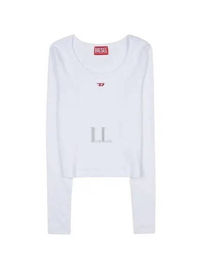 T Ballet D Logo Long Sleeve T-Shirt White - DIESEL - BALAAN 2