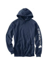 Midweight Logo Hood New Navy K288 472 - CARHARTT - BALAAN 4