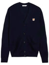 Fox Head Patch Classic Cardigan Navy - MAISON KITSUNE - BALAAN 3