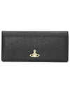 ORB Saffiano Long Wallet Black - VIVIENNE WESTWOOD - BALAAN.