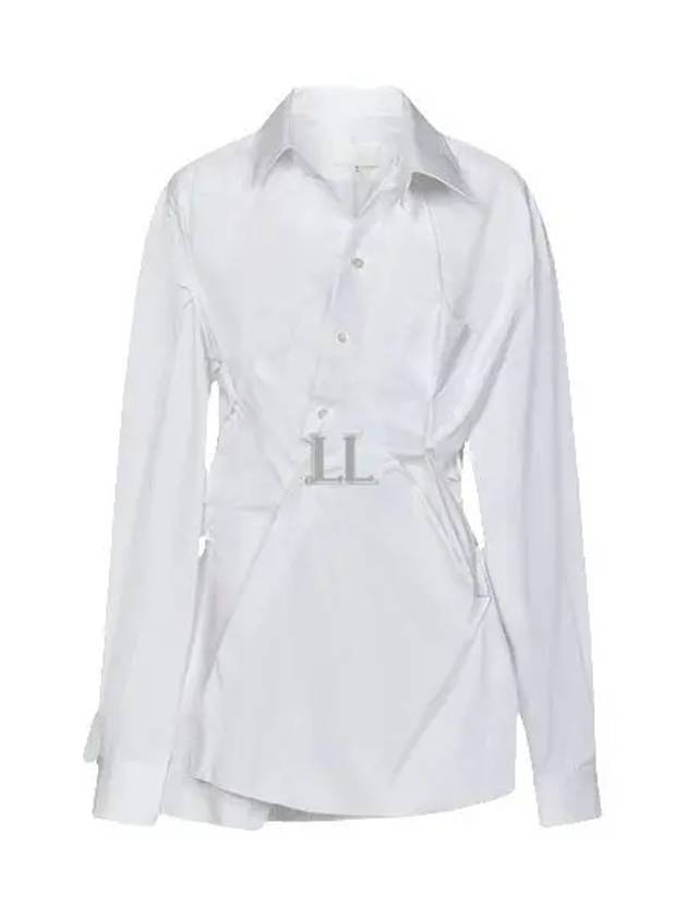 Poplin Drape Shirt White - MAISON MARGIELA - BALAAN 2