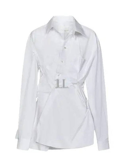 Poplin Drape Shirt White - MAISON MARGIELA - BALAAN 2