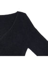 Le Crop Cardigan Alzou Black - JACQUEMUS - BALAAN.