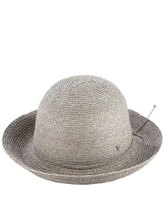 Women's Gray Prima 8 Gray Straw Hat 51495 ECLIPSE MELANGE - HELEN KAMINSKI - BALAAN 1