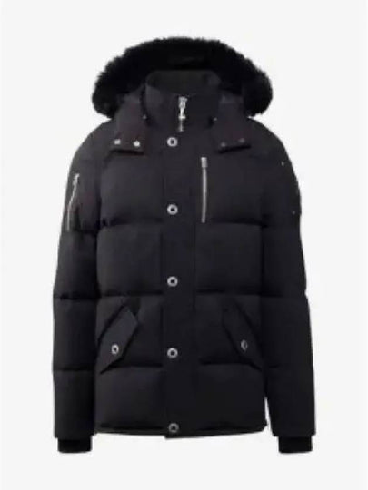 Original 3Q Hooded Padding Black Shearling Black - MOOSE KNUCKLES - BALAAN 2