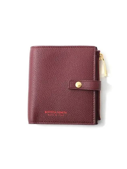 Zipper Half Wallet Red - BOTTEGA VENETA - BALAAN 1