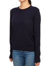 Regal Wool Crew Neck Knit Top Navy - THEORY - BALAAN 3