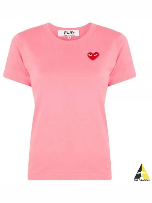 AZ T271 051 3 P1T271 Red Heart Waffen Short Sleeve T Shirt - COMME DES GARCONS - BALAAN 1