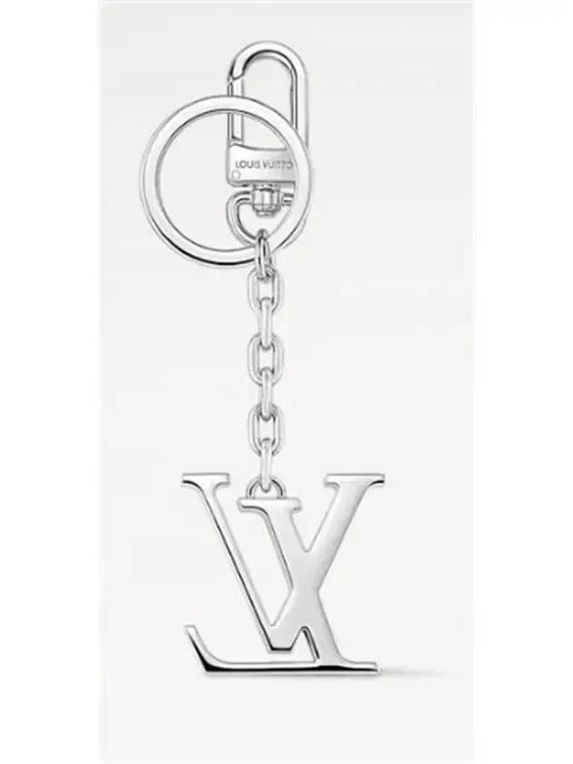 LV Initials Bag Charm Key Holder Silver - LOUIS VUITTON - BALAAN 3