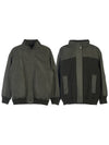 Medway Technical Fabric Silk Bomber Jacket Tea Leaves - LORO PIANA - BALAAN 2